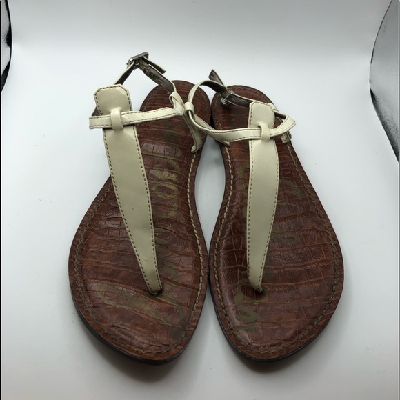 Sam Edelman GiGi womens cream thong sandals size 7.5 - Picture 1 of 7